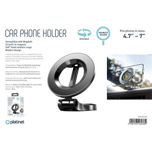 Platinet aut&oacute;s mobiltelefon tart&oacute; műszerfalra fekete (PUCH2230)