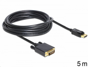 Delock 82593 Displayport - DVI 24+1 kábel apa - apa 5m