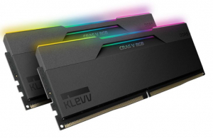 32GB 6000MHz DDR5 RAM Klevv CRAS V RGB CL30 (2x16GB) fekete (KD5AGUA80-60A300G)