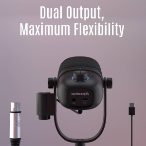 Streamplify MIC VOX mikrofon + asztali tart&oacute; (SPMC-MD3D323.11)