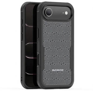 Dux Ducis SHLD defender Apple iPhone Air MagSafe tok geometrikus mint&aacute;val fekete (GP-178367)