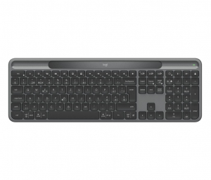 Logitech K980 Signature Slim Solar+ vezet&eacute;k n&eacute;lk&uuml;li US billentyűzet grafitsz&uuml;rke (920-013764)