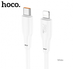 Hoco USB-C - Lightning k&aacute;bel 1m feh&eacute;r (HC790651)