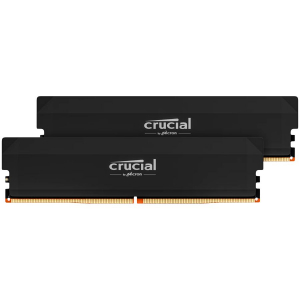 64GB 6000MT/s DDR5 RAM Crucial Pro UDIMM: OC Gaming CL40 1.35V (2x32GB) (CP2K32G60C40U5B)