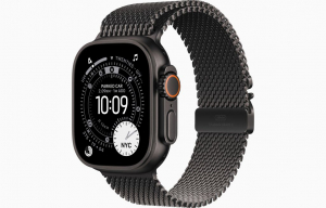 Apple Watch Ultra 3 GPS+Cellular 49mm fekete tit&aacute;ntok, fekete tit&aacute;n mil&aacute;n&oacute;i sz&iacute;j L m&eacute;ret (MF1T4QH/A)