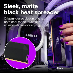 64GB 6000MT/s DDR5 RAM Crucial Pro UDIMM: OC Gaming CL40 1.35V (2x32GB) (CP2K32G60C40U5B)