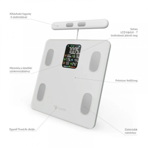 TrueLife FitScale W8 okosm&eacute;rleg feh&eacute;r