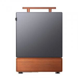 Jonsbo T7 Black t&aacute;p n&eacute;lk&uuml;li M-ATX h&aacute;z fekete-barna