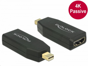 Delock 65583 mini Displayport 1.2 apa > HDMI anya 4K passzív, fekete