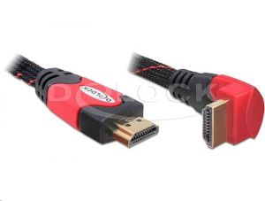 Delock 82685 High Speed HDMI Ethernet hajlított kábel A-A apa/apa 1m