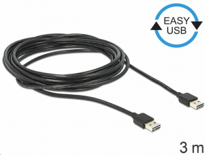 Delock 83462 USB 2.0 -A apa >  apa kábel 3 m