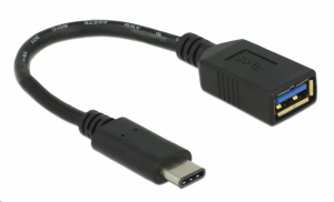 Delock 65634 USB Type-C (USB-C) apa > USB Type A anya 15 cm fekete