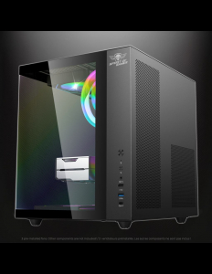 Spirit Of Gamer BANDIT GT DARK t&aacute;p n&eacute;lk&uuml;li ablakos h&aacute;z fekete (8505RA)