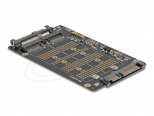 Delock &aacute;talak&iacute;t&oacute; M.2 M kulcsos NVMe SSD-ről U.2 csatlakoz&oacute;ra &eacute;s M.2 B kulcsos SATA SSD-ről SATA csatlakoz&oacute;ra (64354)