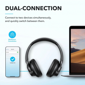 Anker Soundcore Q20i vezet&eacute;k n&eacute;lk&uuml;li fejhallgat&oacute; fekete (A3004G11)