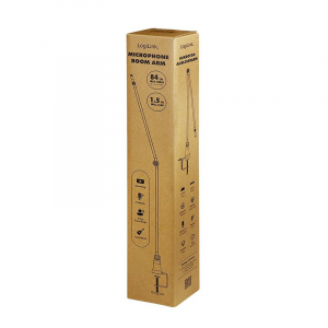 LogiLink aluminium mikrofonkar szor&iacute;t&oacute;s/csavaros r&ouml;gz&iacute;t&eacute;ssel fekete (AA0184)