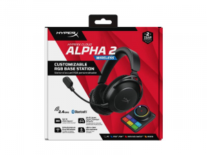 HyperX Cloud Alpha 2 vezet&eacute;k n&eacute;lk&uuml;li gamer headset fekete (AJ5C7AA)