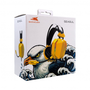 Baracuda Seagul vezet&eacute;kes Gaming fejhallgat&oacute; s&aacute;rga (BGH-041Y)