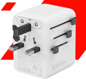 Canyon OnTour 70 univerz&aacute;lis utaz&oacute; adapter EU/UK/US/AUS feh&eacute;r (CNS-TA70W1006W)