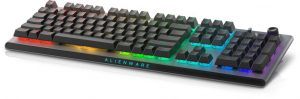 DELL AW920K Alienware Tri-Mode US (QWERTY) vezet&eacute;k n&eacute;lk&uuml;li Gaming billentyűzet Dark Side of the Moon (545-BBFL)