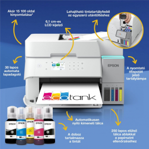 Epson L6376 EcoTank multifunkci&oacute;s nyomtat&oacute; feh&eacute;r (C11CL43404)