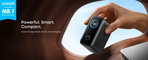 Anker 2xUSB-C, USB-A h&aacute;l&oacute;zati t&ouml;ltő kijelzővel 100W s&ouml;t&eacute;tsz&uuml;rke (B121BGZ1)