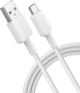 Anker 322 USB-A - USB-C t&ouml;ltők&aacute;bel 0.9m feh&eacute;r (A81H5G21)