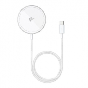 Baseus Simple Mini4 Air Magnetic vezet&eacute;k n&eacute;lk&uuml;li t&ouml;ltő 15W ez&uuml;st sz&iacute;nű (P10278200S11-00)