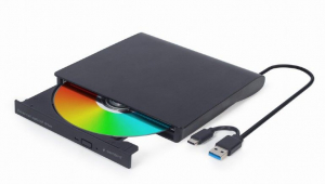 Gembird k&uuml;lső DVD meghajt&oacute; fekete (DVD-USB-031)