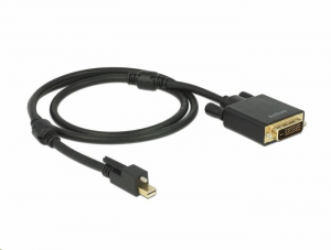 Delock 83725 mini Displayport 1.2 csatlakozó csavarral > DVI csatlakozó 4K aktív 1m