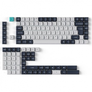 Keychron magyar billentyűsapka k&eacute;szlet feh&eacute;r-k&eacute;k ISO (PBT-134-HU)