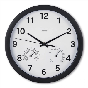 Hama Malta fali&oacute;ra hőm&eacute;rő &eacute;s p&aacute;ratartalom m&eacute;rővel 25cm (00185868)