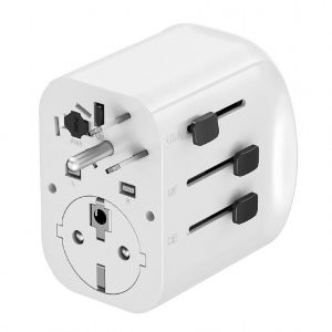 Gembird f&ouml;ldelt univerz&aacute;lis utaz&oacute; h&aacute;l&oacute;zati adapter 15W feh&eacute;r (TPA-EU2A1C15-01-W)