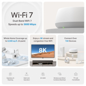 TP-Link Deco BE22 BE3600 Whole Home Mesh WiFi 7 rendszer (DECO BE22(2-PACK))