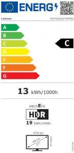 27" Lenovo Legion R27s monitor (68CCGAC1EU)