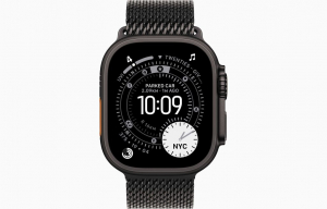 Apple Watch Ultra 3 GPS+Cellular 49mm fekete tit&aacute;ntok, fekete tit&aacute;n mil&aacute;n&oacute;i sz&iacute;j M m&eacute;ret (MF1Q4QH/A)