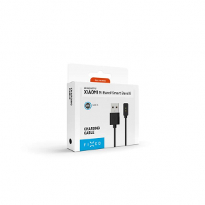 FIXED Xiaomi Mi Band/Smart Band 8/9/Pro/Active USB-A t&ouml;ltők&aacute;bel fekete (FIXDW-1176)