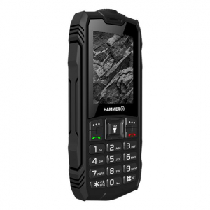 HAMMER Rock 2,4" Dual SIM csepp-, por- &eacute;s &uuml;t&eacute;s&aacute;ll&oacute; mobiltelefon - fekete - Bontott, kipr&oacute;b&aacute;lt term&eacute;k (TEL000776_BK01)