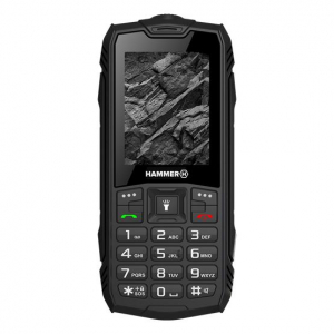 HAMMER Rock 2,4" Dual SIM csepp-, por- &eacute;s &uuml;t&eacute;s&aacute;ll&oacute; mobiltelefon - fekete - Bontott, kipr&oacute;b&aacute;lt term&eacute;k (TEL000776_BK01)