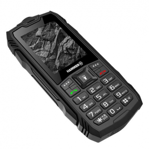 HAMMER Rock 2,4" Dual SIM csepp-, por- &eacute;s &uuml;t&eacute;s&aacute;ll&oacute; mobiltelefon - fekete - Bontott, kipr&oacute;b&aacute;lt term&eacute;k (TEL000776_BK01)