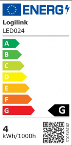 LogiLink cs&iacute;ptetős LED l&aacute;mpa USB t&aacute;pell&aacute;t&aacute;ssal feh&eacute;r (LED024)