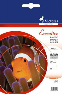 Victoria Fotópapír "Executive" tintasugaras 10x15cm 260g 20db magasfényű (LVIP02)