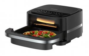 HEINNER 2in1 forr&oacute;levegős s&uuml;tő &eacute;s pizzas&uuml;tő 4L fekete (HPAF-B4DC22BK)