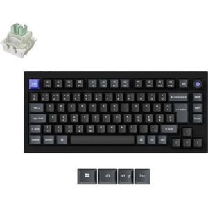 Keychron Q1 HE 8K USB Ultra-fast Lime Magnetic mechanikus billentyűzet fekete (Q1HW-M1P-HU)