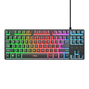 Trust GXT 833 Thado TKL gaming billentyűzet fekete (26063)