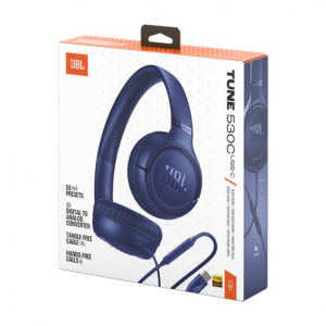 JBL Tune 530C vezet&eacute;kes fejhallgat&oacute; USB-C csatlakoz&oacute;val k&eacute;k (T530CBLU)