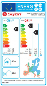 Syen Charm l&eacute;gkondicion&aacute;l&oacute; 4,6 kW beszerel&eacute;ssel, 3 m&eacute;ter cs&ouml;vez&eacute;sig (SOH18CH-E32DA1A)