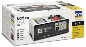 GYS BATIUM 15.12  Automatikus t&ouml;ltő, Műhely t&ouml;ltők&eacute;sz&uuml;l&eacute;k, Aut&oacute;s t&ouml;ltők&eacute;sz&uuml;l&eacute;k 6 V, 12 V (024519)