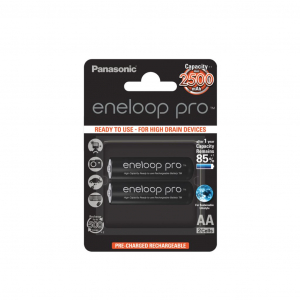 Panasonic Eneloop Pro 1.2V AA 2500mAh akku (2db) /BK-3HCDE-2BE/ "Ready to use"