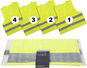 LifeHammer SAFETY VEST ULTRA L&aacute;that&oacute;s&aacute;gi mell&eacute;ny Felnőttek EN 20471 ISO 20471 4 db (10474)